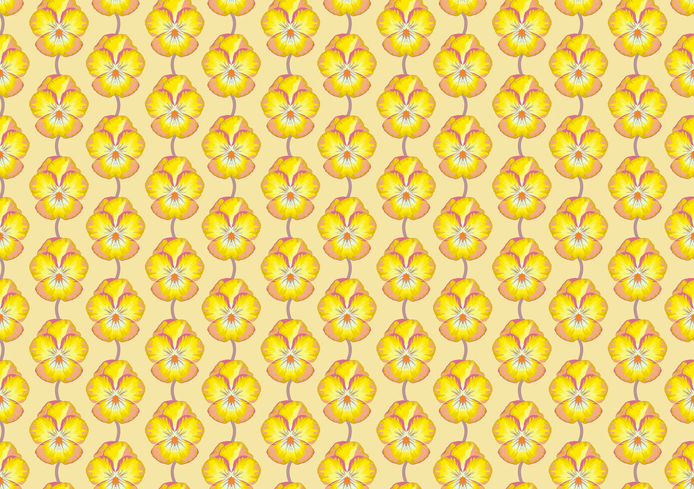 Iconic Muted Pansy Fabric - AMT124-52V