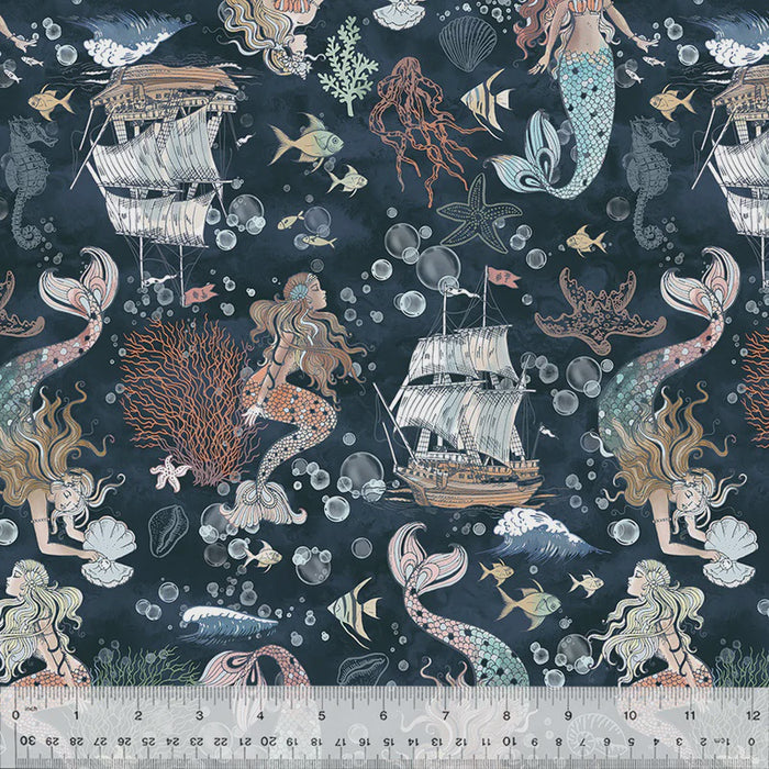 Ocean Song A Mermaid's Tale, Deep Sea fabric