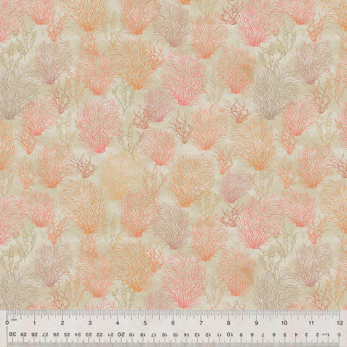 Ocean Song Coral Reef, Coral fabric