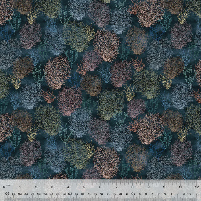 Ocean Song Coral Reef, Deep Sea fabric