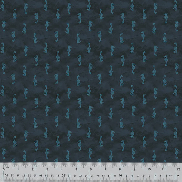 Ocean Song Seahorse, Deep Sea fabric