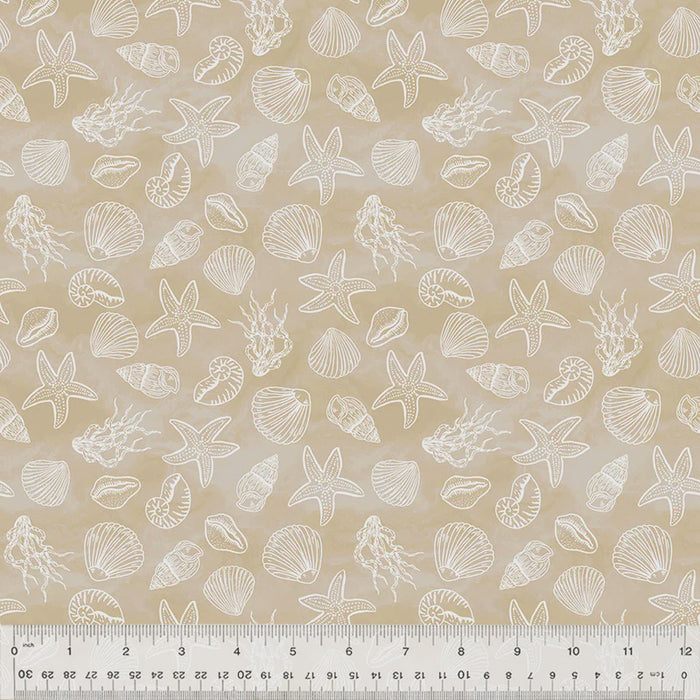Ocean Song Shell Collection, Sand fabric