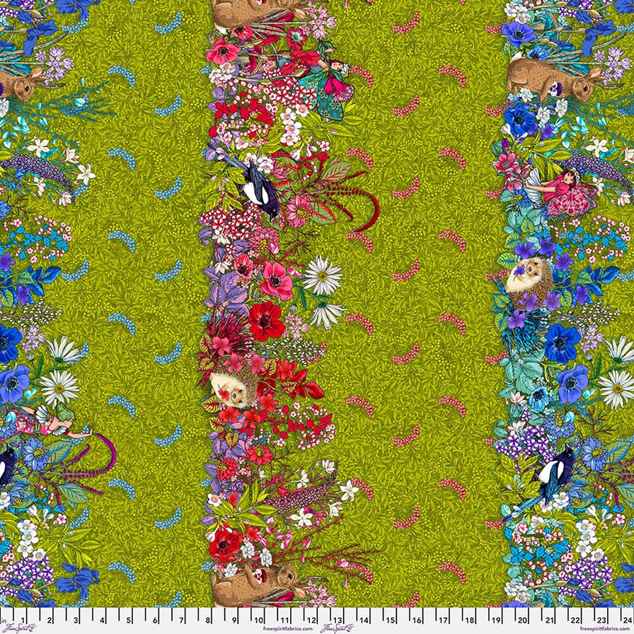 Language of Flowers Green Hedgerow Quilting Fabric by the Yard | Flash ...