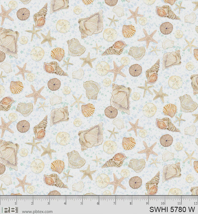 Sea Whispers Tossed Shells - SWHI05780W