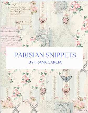 Parisian Snippets fabric collection by Frank Garcia