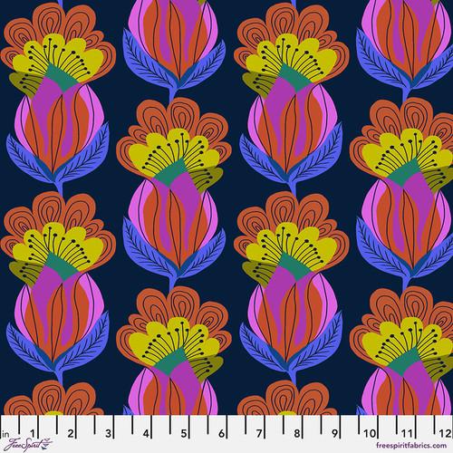 Peacock Night quilting fabric from the Our Fair Home collection by Anna Maria Horner