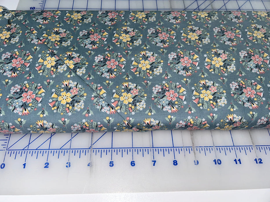 Songbird Serenade Bridal Boquet Blue fabric - SS23611
