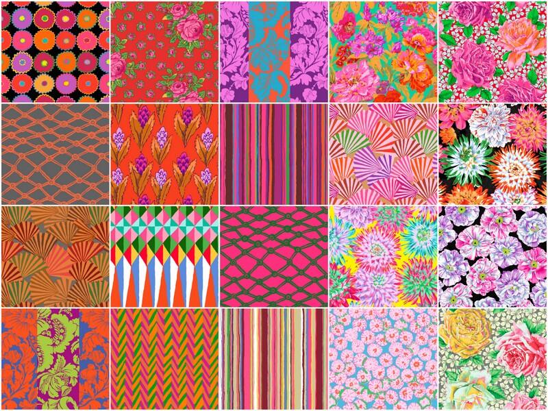 Kaffe Fassett Collective February 2026 precut fabric warm