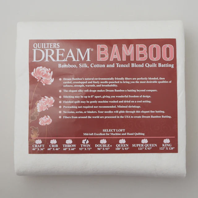 Quilters Dream Bamboo Batting Twin 93in x 72in