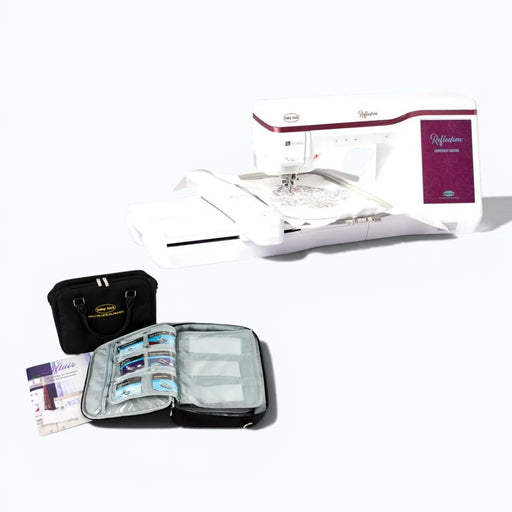 Baby Lock Reflection embroidery machine with Ultimate Embroidery Foot Kit and carrying case