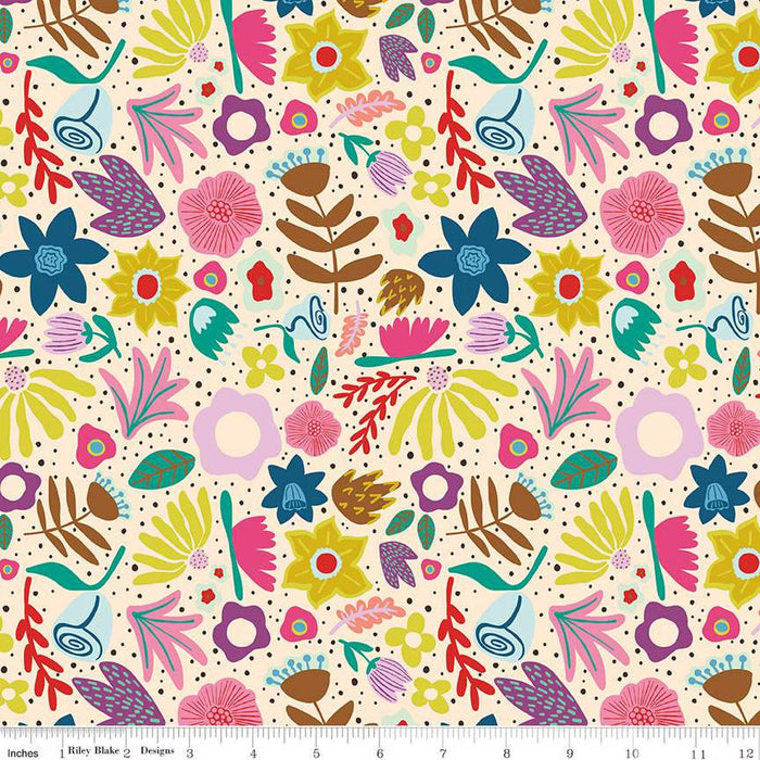 The Genesis of a Journey Along the Way Cream fabric