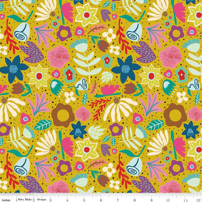 The Genesis of a Journey Along the Way Curry fabric