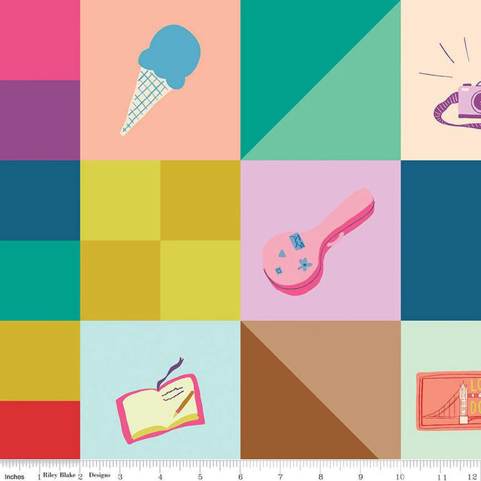 The Genesis of a Journey Memories Made Cheater Print Multi fabric