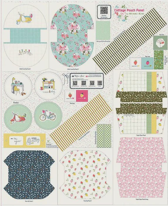 Riley Blake Cottage Pouch Panel