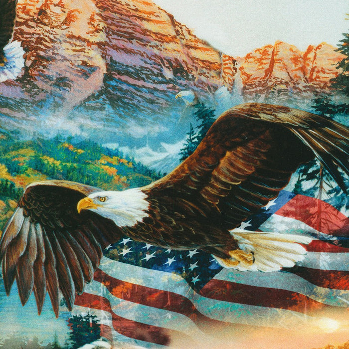 Freedom Flight Red Panel fabric - AJQD-23383-3 RED