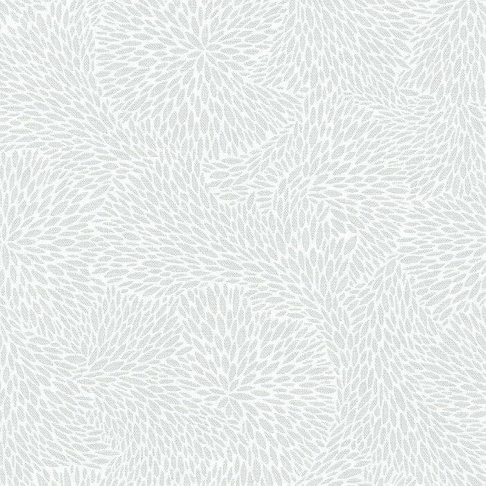 Wishwell: Alabaster Hues Petal Mosaic White fabric