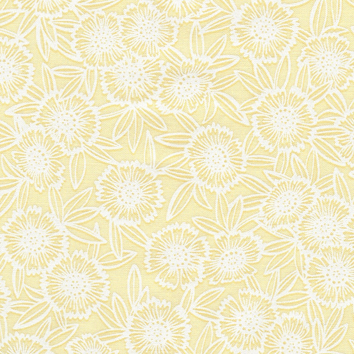 Wishwell: Alabaster Hues Tonal Bloom Sunshine fabric