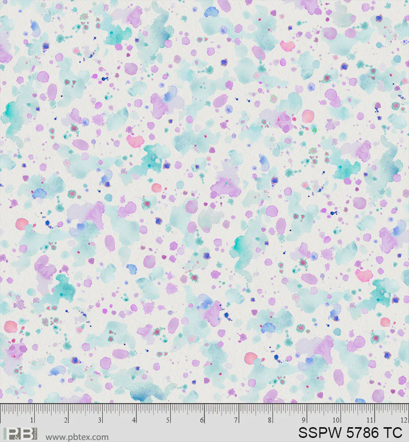 Sally's Speckle 108in Paint Splatter backing Quilting Fabric by the ...