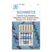 Schmetz double eye needles packaging on a white background