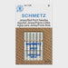 Schmetz jersey ball point size 90/14 needles packaging on a white background
