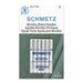 Schmetz Microtex needles sized 60/8 (5 pack) packet on a white background