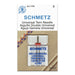 Schmetz universal twin needle size 4.0mm/80 packaging on a white background