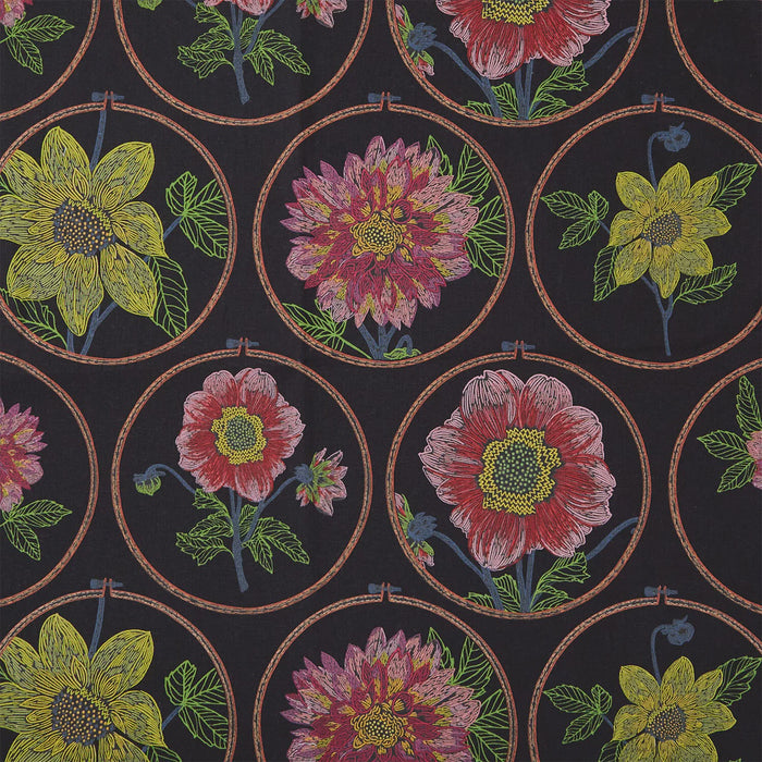 Feeling Hoopful Black fabric CLAMT100-99L | Silhouette | Anna Maria | Northcott