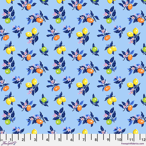 La Dolce Vita – Sm Fresh Squeezed Sky fabric by the yard - PWST035.XSKY