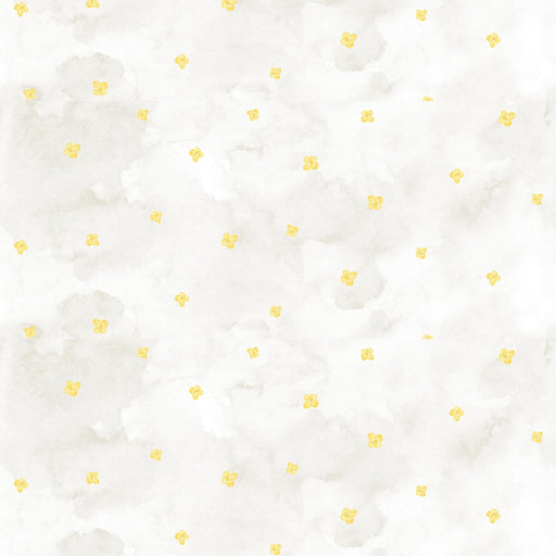 Soft Spoken Four Petal Flower Sunshine fabric 1644-44 

