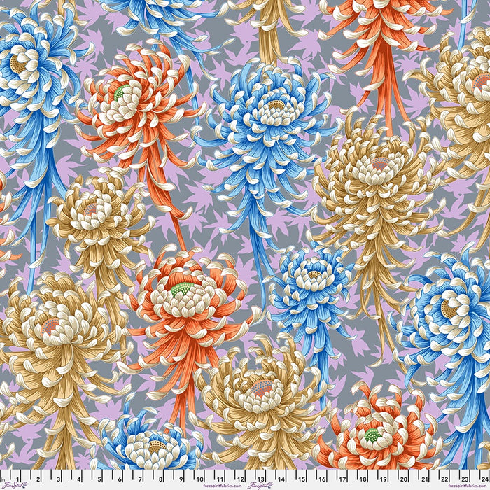 Spider Mums in Pastel Kaffe Fassett Collective August 2025 fabric