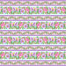 Splendid Path - Border Stripe Aqua fabric
