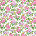 Splendid Path - Tossed Floral White fabric
