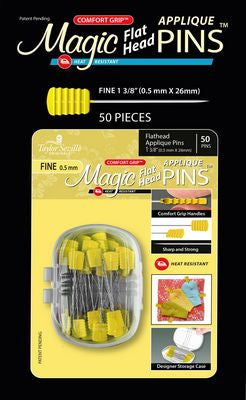 Taylor Seville Magic Flat Head Applique Pins 1"  (50 ct)