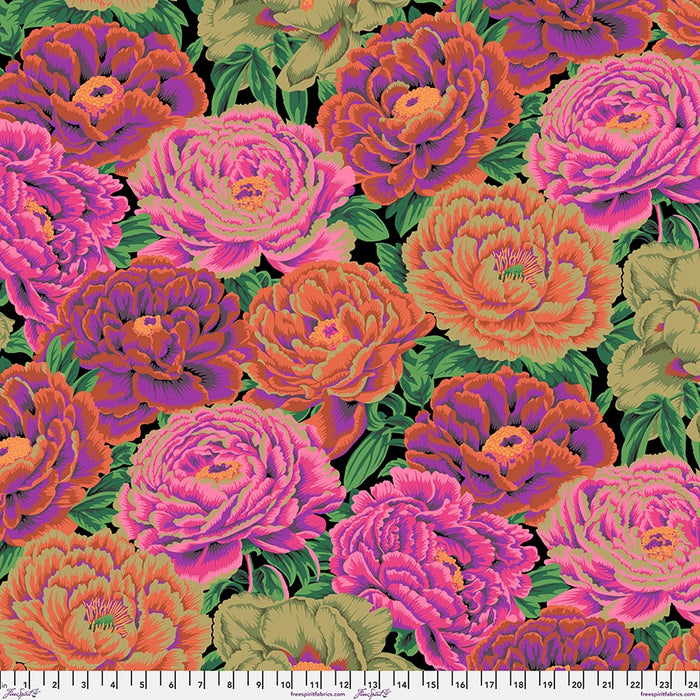 Tibetan Peony in Red Kaffe Fassett Collective August 2025 fabric