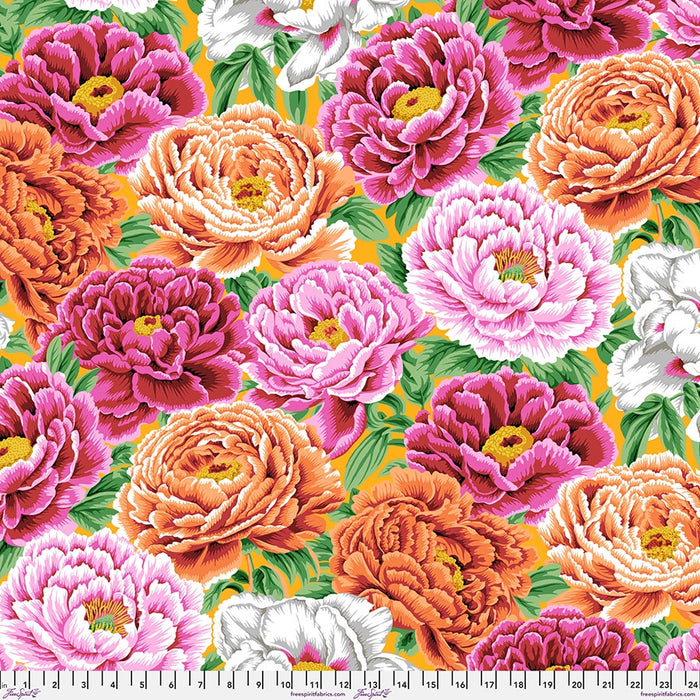Tibetan Peony in Warm Kaffe Fassett Collective August 2025 fabric