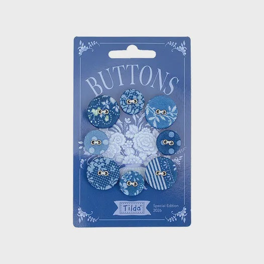 Tilda Something Blue 16mm Dark Buttons TIL400077