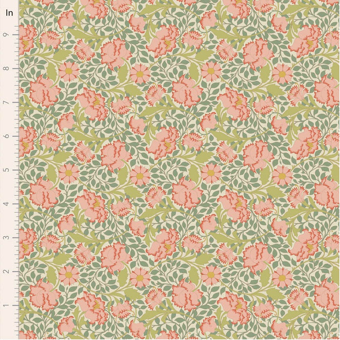 Tilda Songbird Flora in Sage fabric
