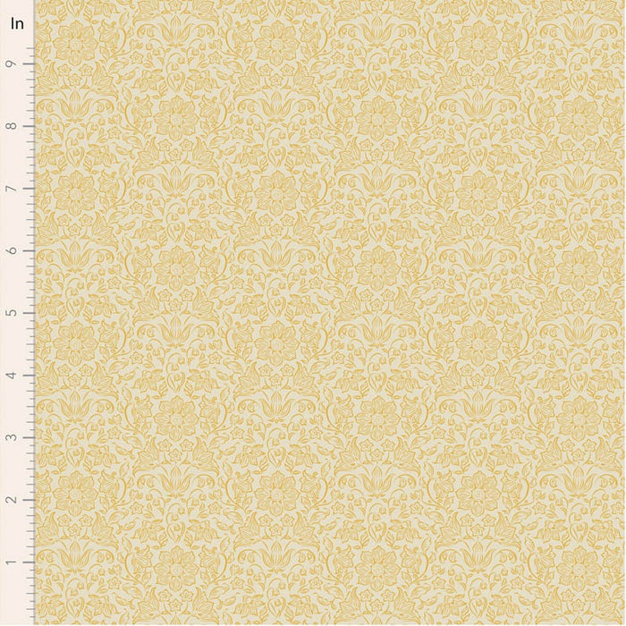 Tilda Songbird Lila in Light Yellow fabric