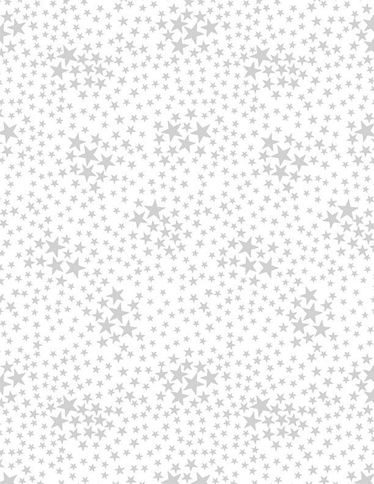 Tiny Patriotic Stars Whiteout fabric collection HUE-C7998