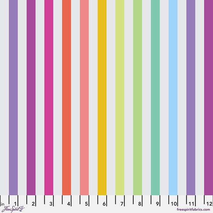 True Colors Graywork Disco Stripe Whisper fabric