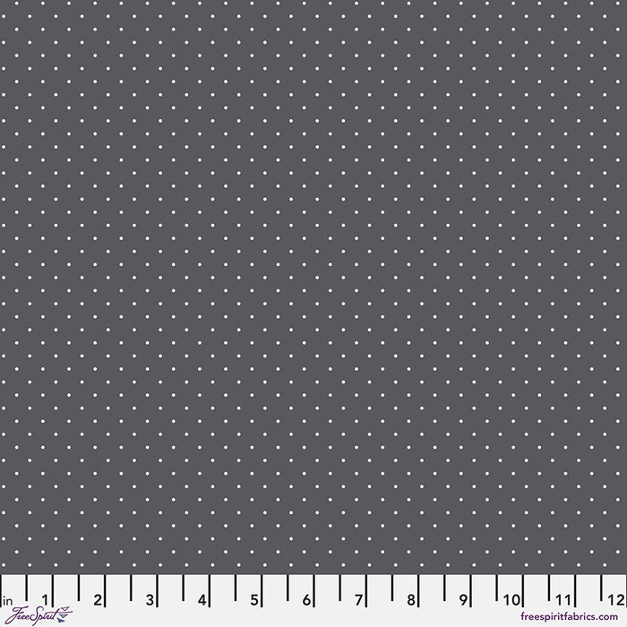 True Colors Graywork Tiny Dots Carbon fabric