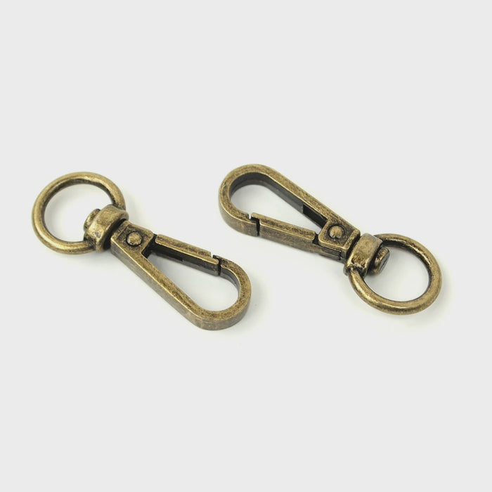 Two Swivel Hooks 1/2" Antique # STS160A