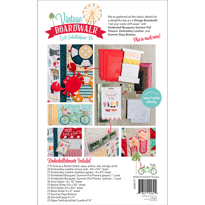 Kimberbell Vintage Boardwalk Embellishment Kit