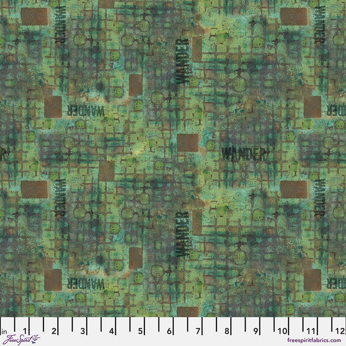Wander - Jade fabric || On Your Mark fabric collection