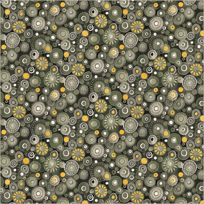 Flora & Form Dotty Phthalo Green fabric