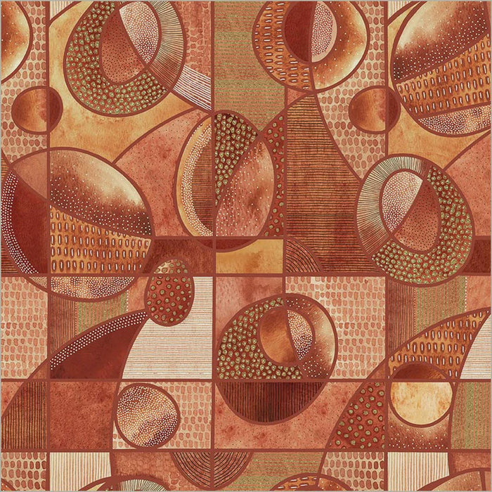 Flora & Form Orbit Terracotta fabric