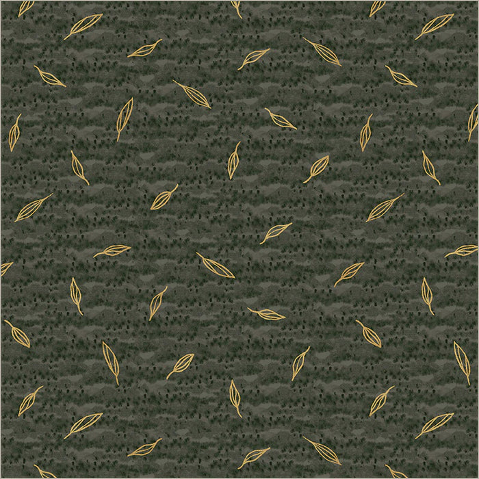 Flora & Form Sprig Phthalo Green fabric
