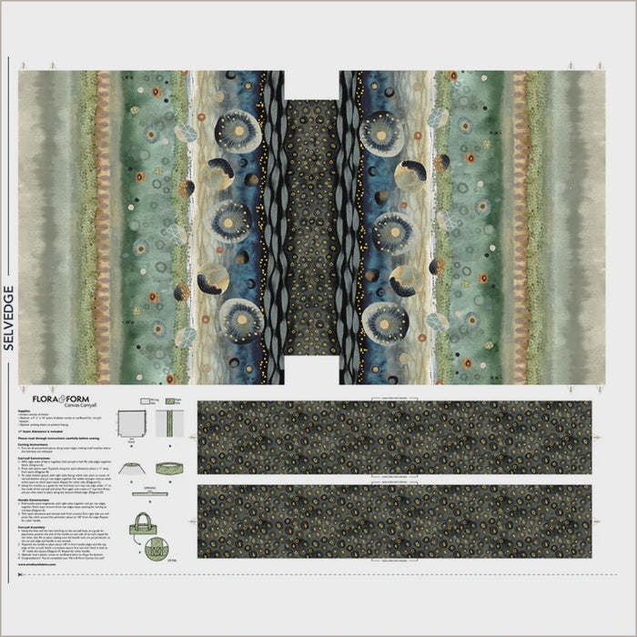 Flora & Form Flora & Form Canvas Carry-all Bag Panel fabric