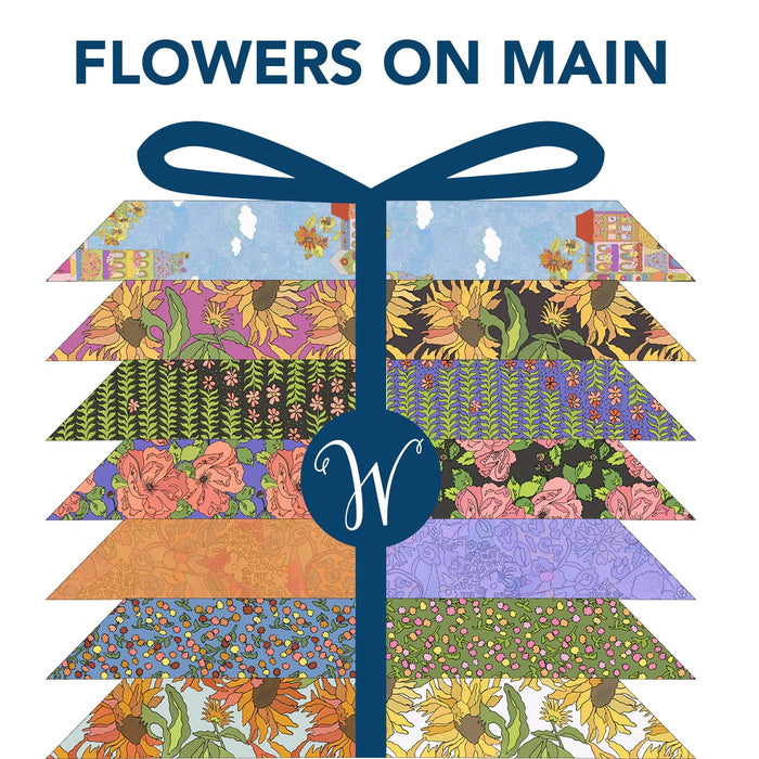 Flowers on Main Fat Quarter Bundle Multi Cotton fabric