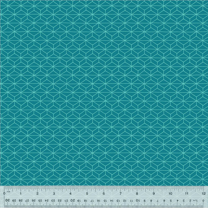 Foundation 2 Conundrum Turquoise fabric